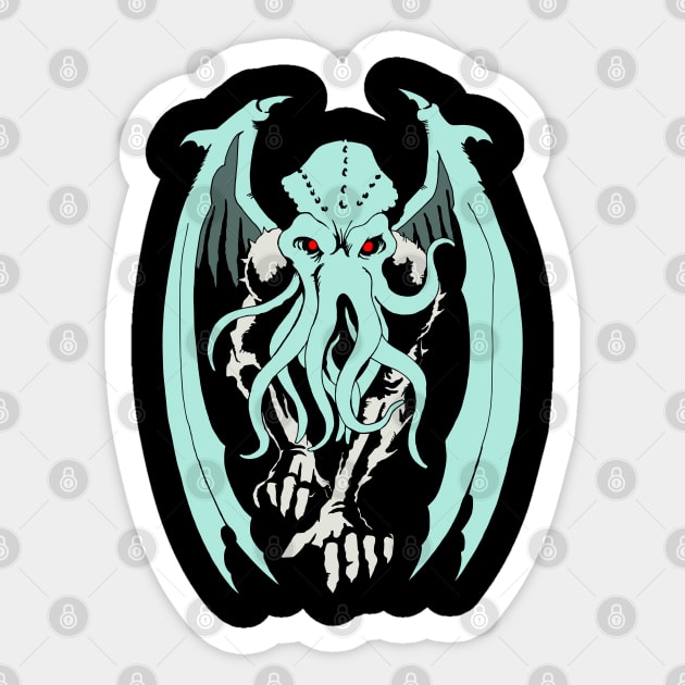 Cthulhu Sticker by MaterialGods